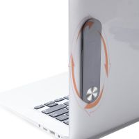 Magnetic Holder for Phone, Tablet for Laptop F11 Bracket Folding Magnetic Mount with Height Adjustment on the side panel of the laptop F-11