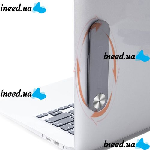 Magnetic Holder for Phone, Tablet for Laptop F11 Bracket Folding Magnetic Mount with Height Adjustment on the side panel of the laptop F-11