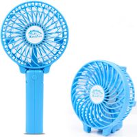 Ручний міні вентилятор Handy Mini Fan WX - 6508 USB акумуляторний настільний вентилятор трансформер зі складною ручкою і знімним акумулятором
