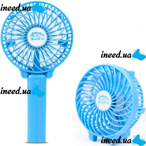 Ручний міні вентилятор Handy Mini Fan WX - 6508 USB акумуляторний настільний вентилятор трансформер зі складною ручкою і знімним акумулятором