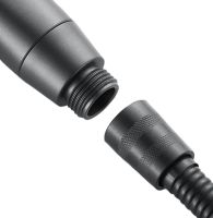 Квадратна насадка високого тиску Water Shower Head RD-3042 4 режими з кнопкою включення для душу, лійка з перемикачем і фільтром Чорна