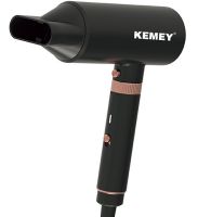 Багатофункціональний фен Kemei KM-9203 4 насадки для укладання випрямлення і завивки волосся мультистайлер з концентратором випрямлячем і плойкою