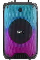 TMG HiFi RX-6168 10W Wireless Bluetooth Speaker with Microphone and RGB LED Backlight, Rechargeable Bluetooth Speaker USB AUX for Android IOS Black