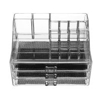 Desktop Acrylic Organizer Cosmetic Box CX-8702 with mirror for cosmetics and small items JN-870, Cosmetic box with drawers JN-878