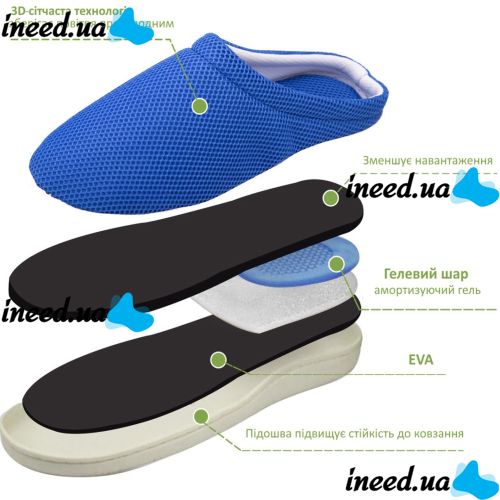 Cool Bamboo Anti-Fatigue Gel Slippers to relieve tired feet size 41, relaxing gel slippers with memory foam effect
