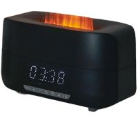 Ультразвуковий зволожувач повітря RGB Flame Aroma Humidifier H115A з ефектом полум'я Bluetooth колонка з LED годинами Аромадифузор нічник з пультом
