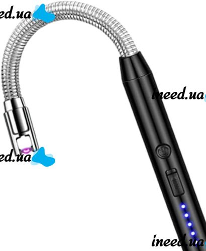 Електроімпульсна дугова висувна запальничка ARC BBQ lighter Domestic-02 з гнучким подовжувачем, акумуляторна електрозажигалка з полум'яною дугою