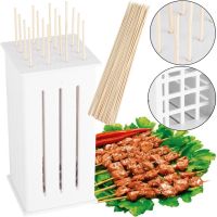 Пристосування для швидкого нанизування шашлику Brochette Express бамбукові шпажки 11 * 11, палички для шашлику, форма для нарізки м'яса, шашличниця