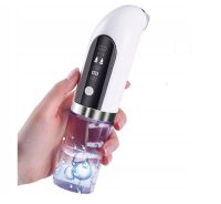 Rechargeable Vacuum Pore Cleaner Face Slimmer for Vacuum Cleaning of Facial Skin , Wireless Device for Hydropilling and Peeling 6 Nozzles White