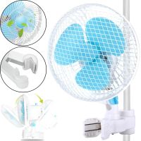 Переносний обертовий вентилятор Vivosun Fan HY-180 20W з прищіпкою для труби 2 швидкості, міні-вентилятор на кліпсі для обдування рослин HY180 Білий