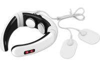 Электрический массажер для шеи Neck Massager HX-5880 импульсный миостимулятор для тела, электростимулятор для шейного отдела 3 режима на аккумуляторе