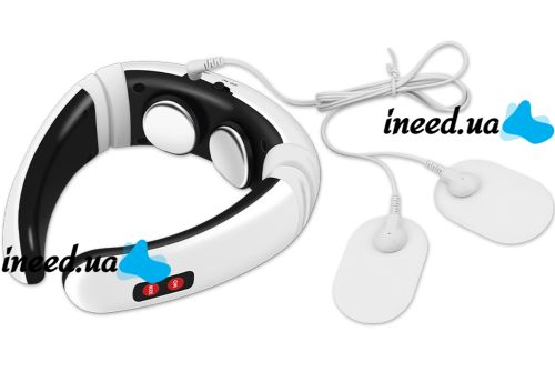 Электрический массажер для шеи Neck Massager HX-5880 импульсный миостимулятор для тела, электростимулятор для шейного отдела 3 режима на аккумуляторе