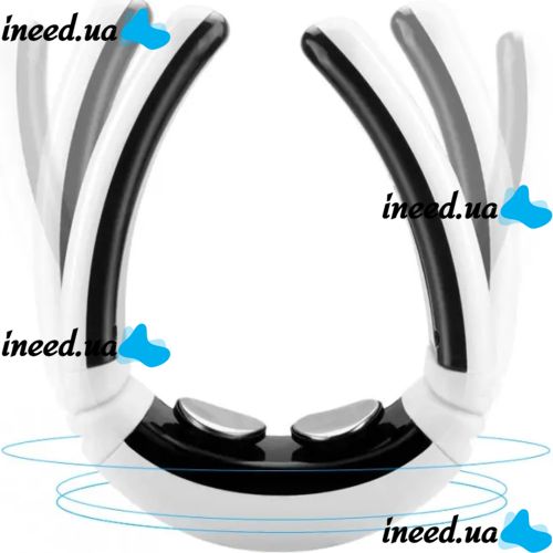 Электрический массажер для шеи Neck Massager HX-5880 импульсный миостимулятор для тела, электростимулятор для шейного отдела 3 режима на аккумуляторе