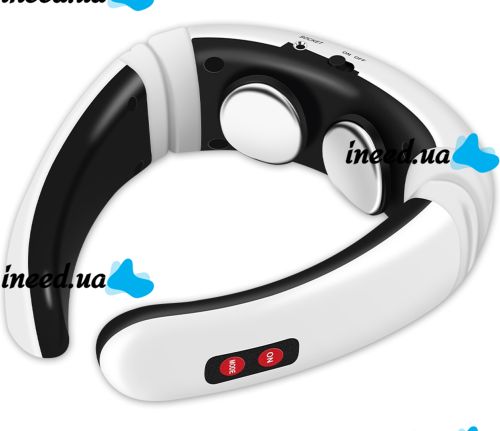 Электрический массажер для шеи Neck Massager HX-5880 импульсный миостимулятор для тела, электростимулятор для шейного отдела 3 режима на аккумуляторе