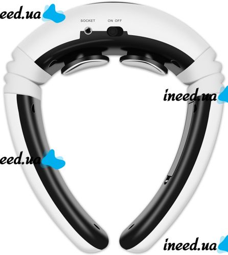 Электрический массажер для шеи Neck Massager HX-5880 импульсный миостимулятор для тела, электростимулятор для шейного отдела 3 режима на аккумуляторе