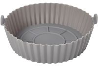 Silicone baking dish Food Grade Silica 880-2 universal round mold with handles 16 cm tray for frying and baking in a deep fryer