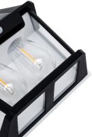 Вуличний настінний світильник Coba Solar Wall Lamp HW-888 - 2W акумуляторний підвісний ліхтар на сонячній батареї з датчиком руху 2 лампи 3 режими