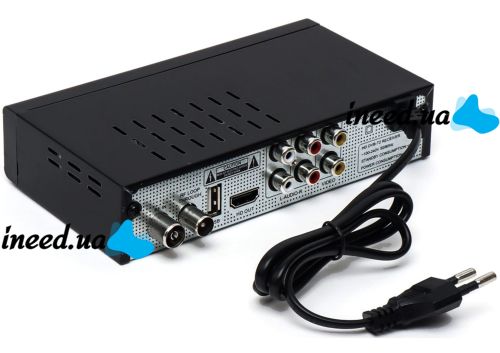 Цифровой эфирный тюнер Openbox Gold 11077 DVB-T2 приставка для телевизора с дисплеем, ТВ ресивер EL-009 c разъёмом под WiFi и пультом IPTV, HDMI H.264