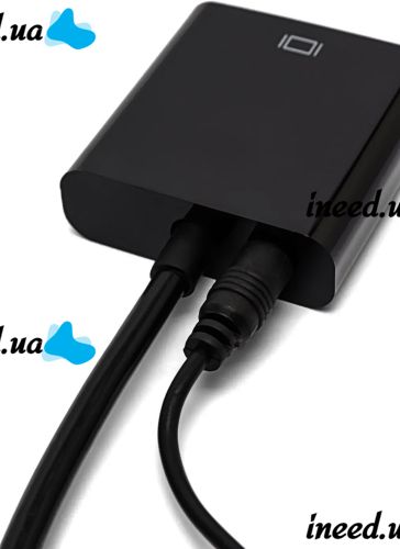 Конвертер HDMI на VGA універсальний відеокабель, адаптер перехідник для перетворення сигналу, аудіо вхід 3.5 mm Converter 1080P USB 34103
