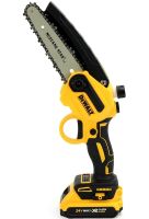 Аккумуляторная цепная мини пила DeWalt DCM160N 24V 4AH шина 20 см на 2 аккумулятора, электропила 8 дюймов с автоматической смазкой цепи в кейсе