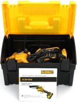 Аккумуляторная цепная мини пила DeWalt DCM160N 24V 4AH шина 20 см на 2 аккумулятора, электропила 8 дюймов с автоматической смазкой цепи в кейсе