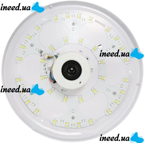 Потолочный светильник RGB Lamp GS-7062 38 см 60W круглая светодиодная LED люстра с регулировкой яркости, Bluetooth колонкой и пультом управления
