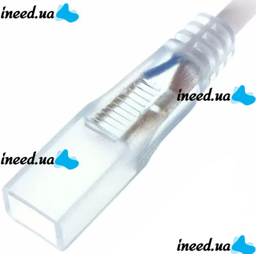 Кабель питания адаптер для светодиодной LED ленты 5050 Foton Power Cable Neon с контроллером 220V IP65, Шнур вилка для светодиодного неона от 220В