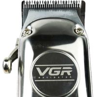 Професійна машинка для стрижки VGR V-035 2000mAh бездротова акумуляторна машинка з набором насадок, металевим корпусом і кейсом 20W USB
