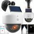 Camera Decoy Lamp UKC JX-5116 with Motion Response with Solar Panel, Wall Mounted Street Lamp Dummy Camera with Motion Sensor 40LED White