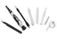 A set of precision screwdrivers and Compass bits CP-PK-115 15 in 1 set of hand tools for electronics repair and spot work with attachments in a case