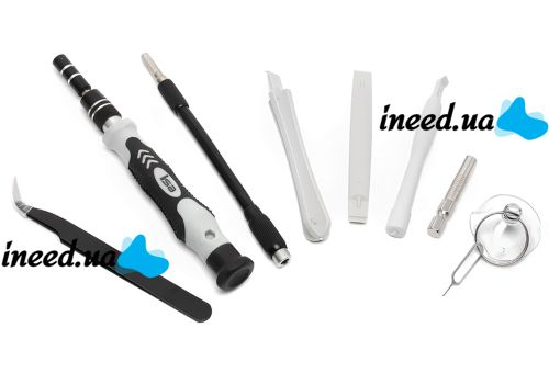 A set of precision screwdrivers and Compass bits CP-PK-115 15 in 1 set of hand tools for electronics repair and spot work with attachments in a case