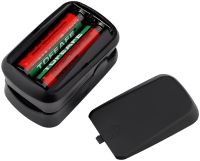 Портативний пульсоксиметр на палець Pulse Oximeter BL - 230 пульсометр з LCD дисплеєм на батарейках для вимірювання пульсу сатурації кисню в крові