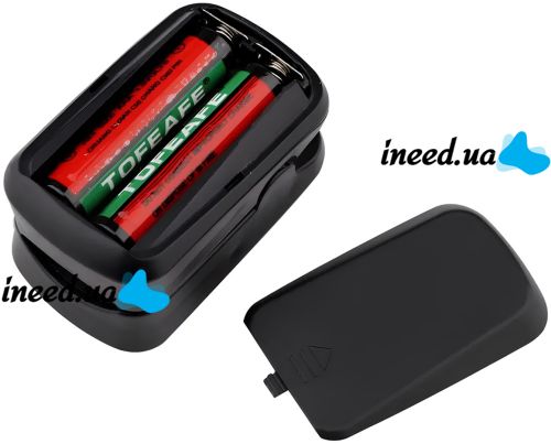 Портативний пульсоксиметр на палець Pulse Oximeter BL - 230 пульсометр з LCD дисплеєм на батарейках для вимірювання пульсу сатурації кисню в крові