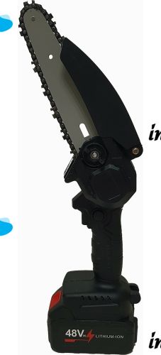 Rechargeable Mini Chain saw Mini Electric Chain Saw 48V 6 inches for 2 batteries, edged electric saw on a battery in a case