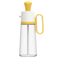 Кухонний дозатор для масла з пензликом Oil Dispenser 2 в 1 скляна пляшка для рідин багатофункціональний диспенсер для рідких продуктів 550 мл