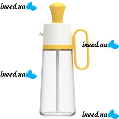 Кухонний дозатор для масла з пензликом Oil Dispenser 2 в 1 скляна пляшка для рідин багатофункціональний диспенсер для рідких продуктів 550 мл