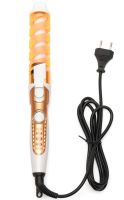 Spiral curling iron for hair styling Domotec MS-4901 device for curls and waves 19 mm cone curling tongs Nova NHC-8558