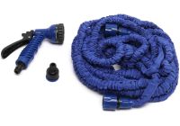 Садовий шланг для поливу рослин Magic Hose 30 метрів 100ft з насадкою розпилювачем X-Hose 30м посилений поливальний розтягується шланг
