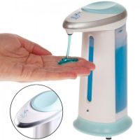 Automatic Touch Dispenser Soap Magic for Liquid Soap, Touch Soap Dish 300 ml Contactless Antiseptic Dispensary on Batteries White