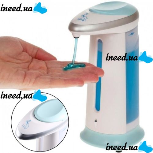Automatic Touch Dispenser Soap Magic for Liquid Soap, Touch Soap Dish 300 ml Contactless Antiseptic Dispensary on Batteries White