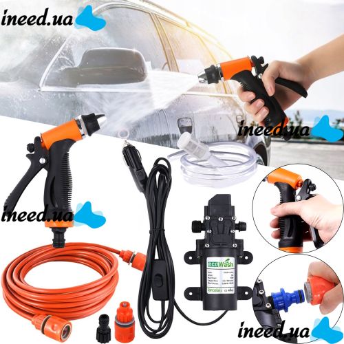 Автомобільна мийка високого тиску Power Wash CW-102 12V 100W Мембранний насос DP-537 5,5 л / хв для кемпінгу і миття машини від прикурювача MA-12