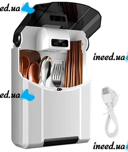 Настенный стерилизатор Chopstick Disinfection Machine SH-012 дезинфицирующий держатель для посуды и столовых приборов с УФ-стерилизацией LY-996
