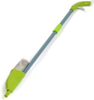 Швабра з розпилювачем і ємністю для води Healthy Spray MOP 350 мл портативна швабра спрей з насадкою з мікрофібри для прибирання та миття підлоги Зелена