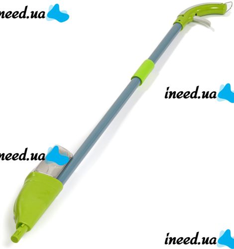 Швабра з розпилювачем і ємністю для води Healthy Spray MOP 350 мл портативна швабра спрей з насадкою з мікрофібри для прибирання та миття підлоги Зелена
