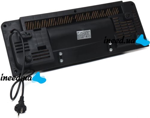 Настінний тепловентилятор Domotec MS-5962 з пультом 1800W електричний обігрівач на стіну з дистанційним управлінням на 40 кв. м 2 режими роботи