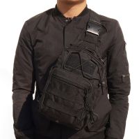 6L Tactical Crossbody Bag A74 Black Single-strap Waterproof Men's Military Chest Bag Army Chest Banana Backpack 
