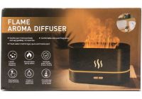 Зволожувач повітря Flame Aroma Diffuser EL - 96W дифузор ефірного масла з імітацією полум'я диму настільний ароматизатор 7 кольорів підсвічування HY01