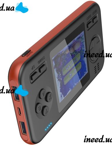Portable Retro Gaming Console G-416 2 in 1 Set-top Box with Battery Powerbank Power Bank 8000mAh for 416 built-in games Dandy, Super Mario, 8 bit