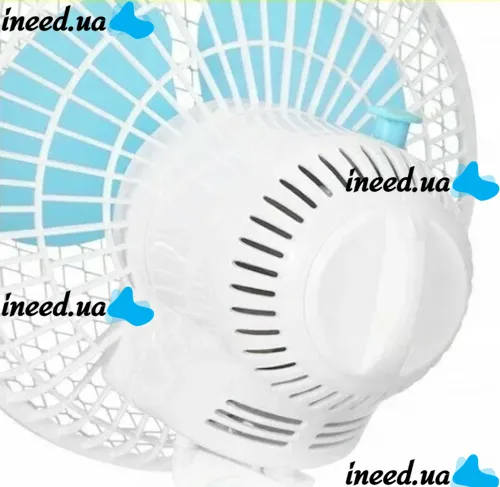 Переносний обертовий вентилятор Vivosun Fan HY-180 20W з прищіпкою для труби 2 швидкості, міні-вентилятор на кліпсі для обдування рослин HY180 Білий