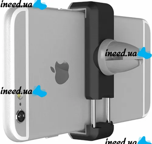 Universal Hoco CPH01 Phone Holder 5.5-8.5cm in Car Ventilation Deflector, Hoco Clip-on Car Holder in Smartphone Air Duct Grey